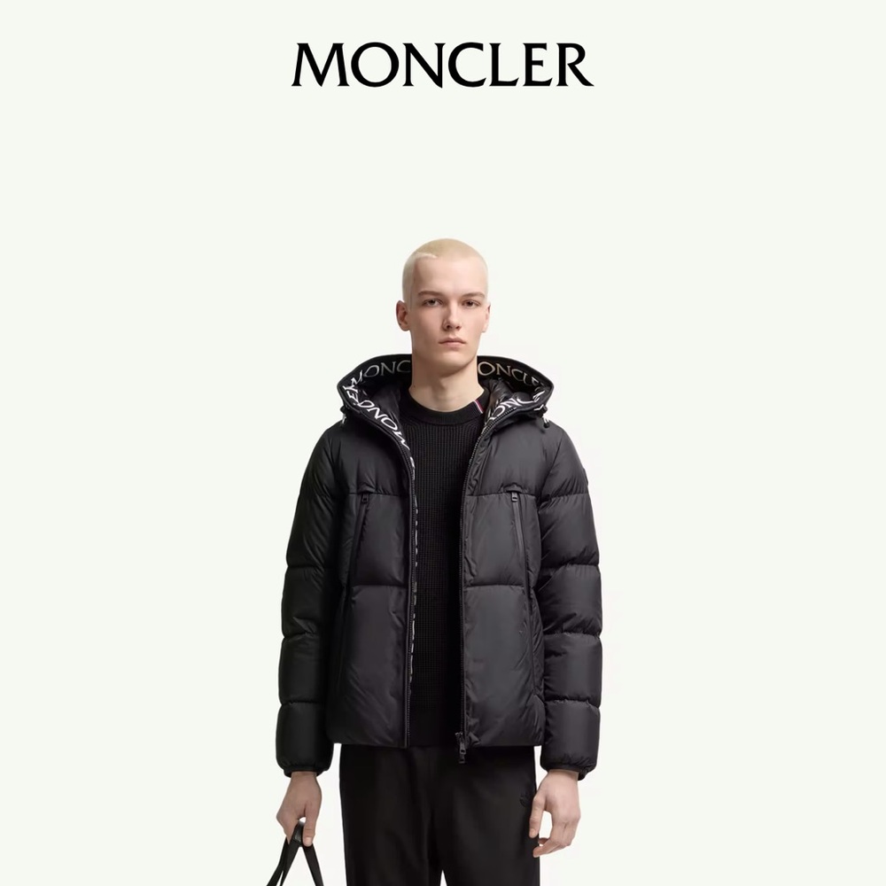 Moncler Hooded Short Down Jacket